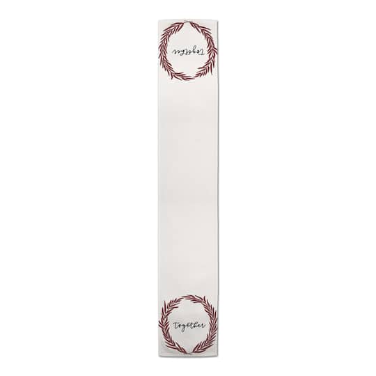 72" Wreath Together Poly Twill Table Runner